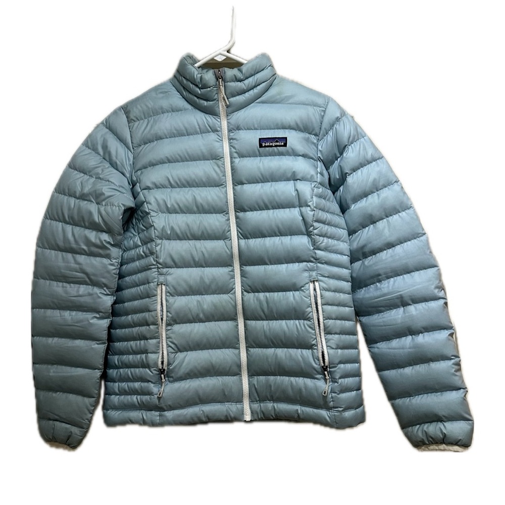 Patagonia Light Blue Quilted Puffer Jacket